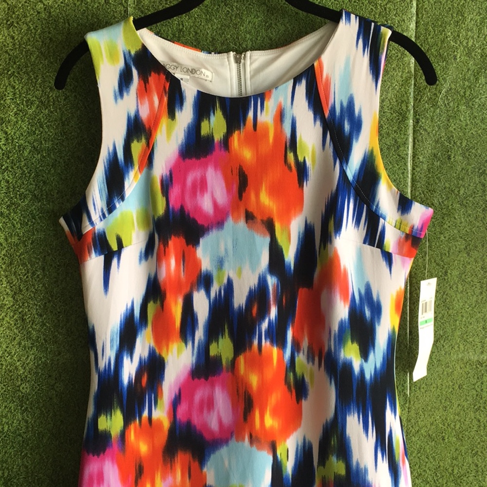 Maggy London Brushstroke Flower Dress